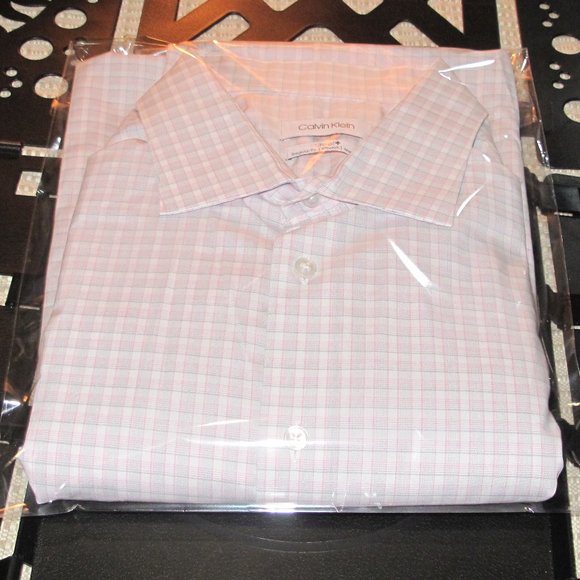 Sized 18 - 34/35 - 2XL Calvin Klein Steel Dress Shirt - Picture 15 of 15